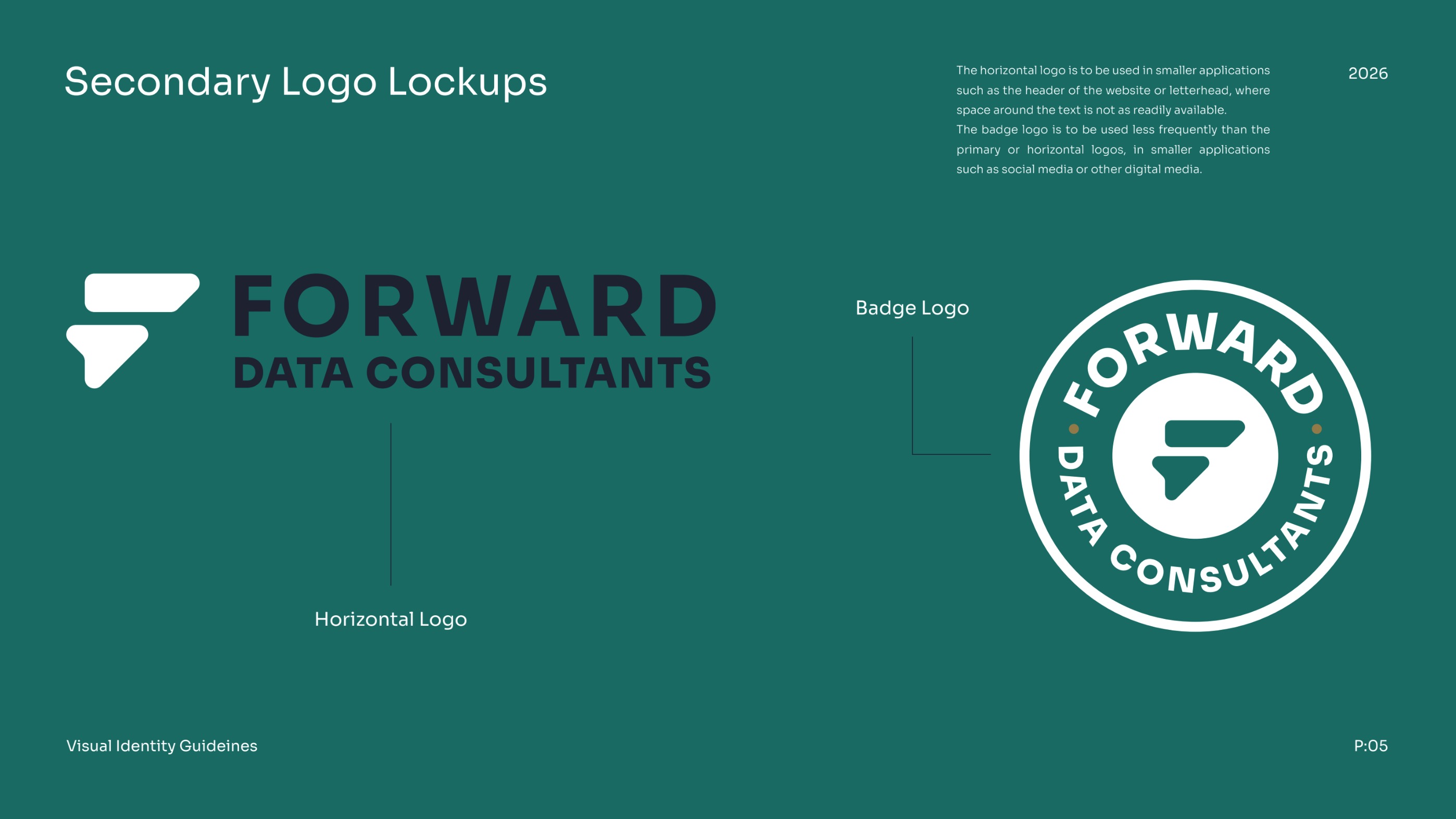 Forward Data Consultants — secondary logo lockups