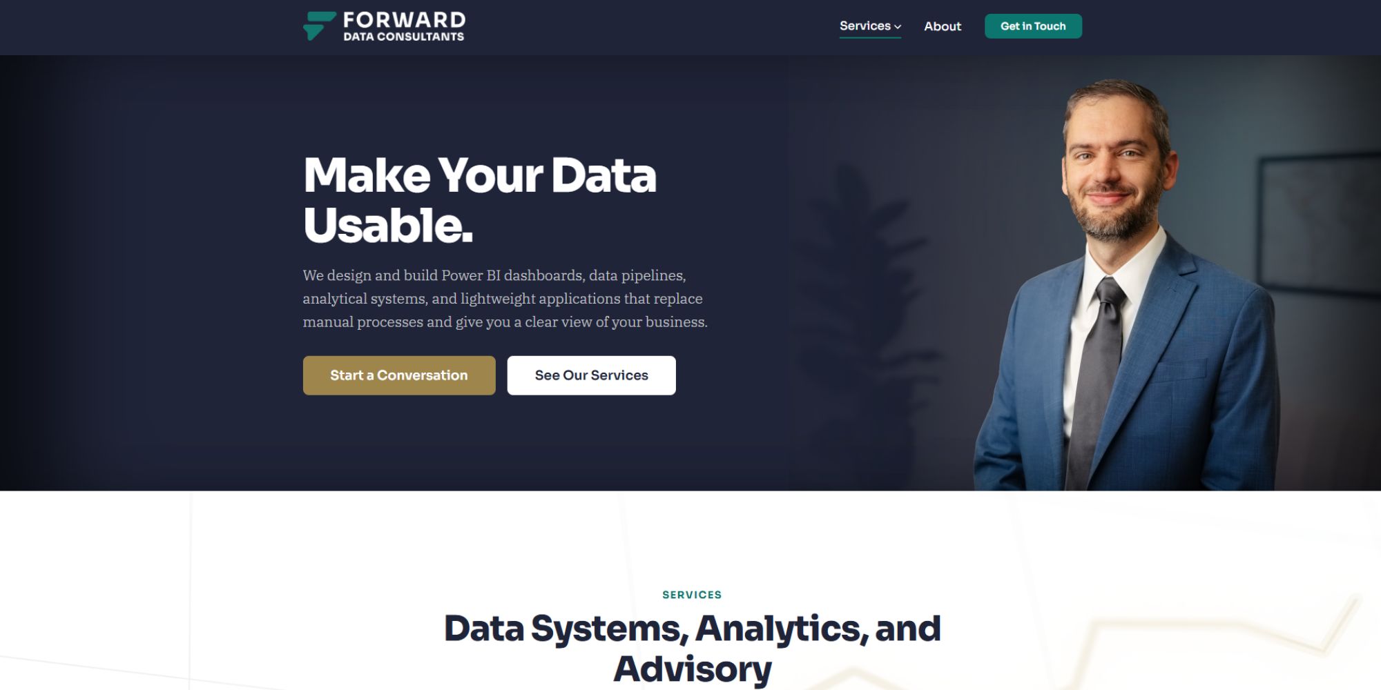 Forward Data Consultants — website design
